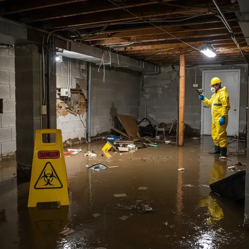 Flooded Basement Electrical Hazard in Grandview Heights, OH Property